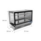 Vitrina Refrigerada De Sobremesa Cristal Rectangular Ventilada 715*560*670MM Vitrina Refrigerada De Sobremesa Cristal Rectangular Ventilada 715*560*670MM