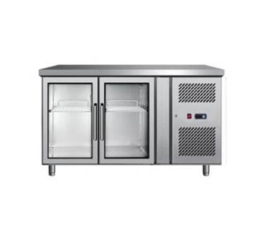 Mesa Fría 2 Puertas Cristal 1360x700x850+100mm 220V/50Hz 250W 280L -2 +8C R290