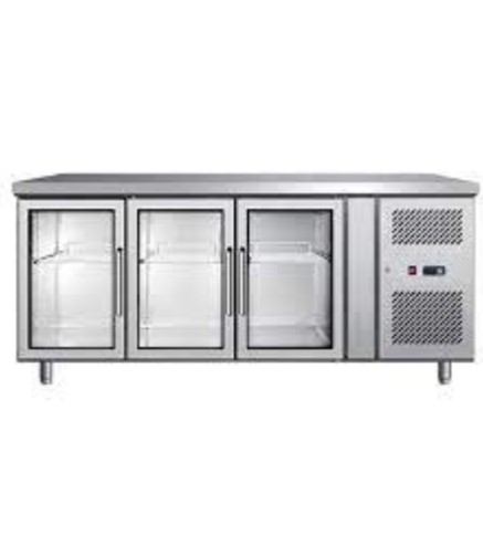 Mesa Fría 3 Puertas Cristal 420L 180x70x85cm