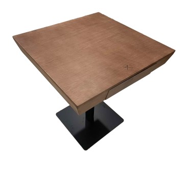 Mesa Comedor Madera Restaurante 70x70cm Cajón Integrado