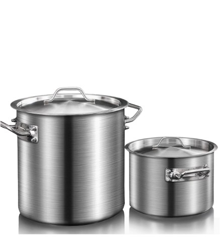 Olla Sopa Inox (20L/50L/98L) Ø30/40/50 CM Inducción/Fuego