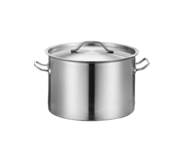 Olla Sopa Con Tapa 20L Ø30cm Inox 304 Inducción/Fuego