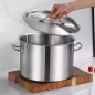 Olla Sopa Con Tapa 20L Ø30cm Inox 304 Inducción/Fuego Olla Sopa Con Tapa 20L Ø30cm Inox 304 Inducción/Fuego