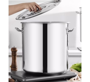 Olla Sopa Con Tapa 140L Ø50cm Inox 304 (Solo Fuego)