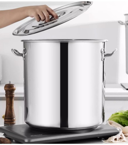 Olla Sopa Con Tapa 140L Ø50cm Inox 304 (Solo Fuego)