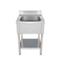 Fregadero Acero Inox 600*600*850+100MM