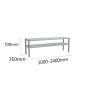 Estantería Sobremesa Inox Doble Capa (100/140x35x70cm) Estantería Sobremesa Inox Doble Capa (100/140x35x70cm)