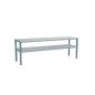 Estantería Sobremesa Inox Doble Capa (100/140x35x70cm) Estantería Sobremesa Inox Doble Capa (100/140x35x70cm)