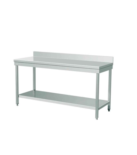 Mesa Trabajo Inox Doble Capa (60/80/100/120x60x85 +10 CM)
