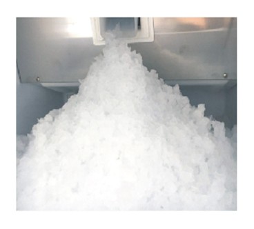 Máquina Hielo Picado De Aire 450W INOX 304 80KG/24H CE 500*620*880MM Capacidad 25KG
