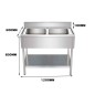 Fregadero Inox (120x70/60x85+10cm) Doble Seno/Simple con Respaldo Fregadero Inox (120x70/60x85+10cm) Doble Seno/Simple con Respaldo