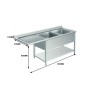 Fregadero Inox 1 Seno 1600x700x950MM (Izquierda/Derecha) Fregadero Inox 1 Seno 1600x700x950MM (Izquierda/Derecha)