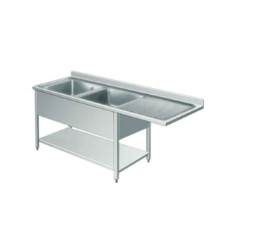 Fregadero Inox 1 Seno 1600x700x950MM (Izquierda/Derecha)