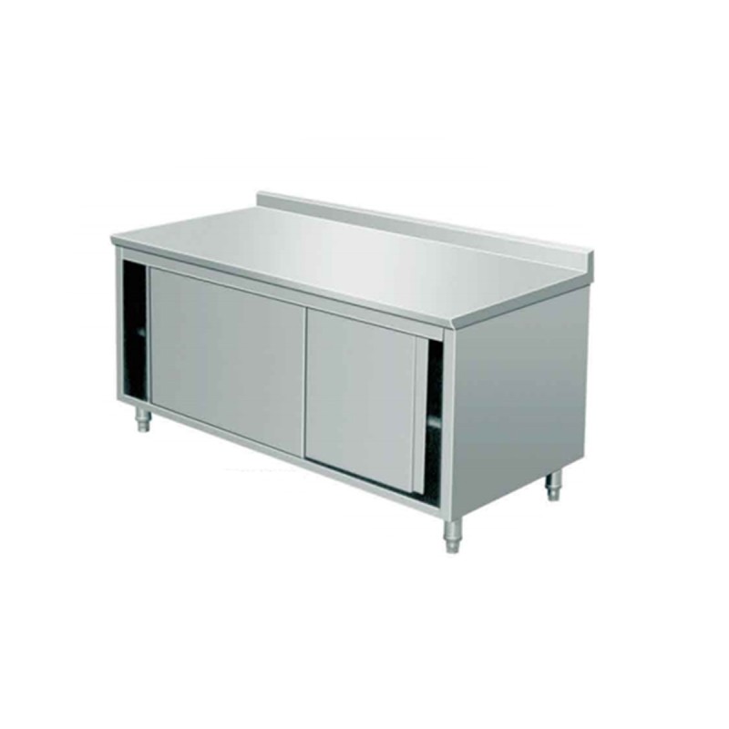 Mesa Acero Inox con Puerta 100/140x70x95cm Mesa Acero Inox con Puerta 100/140x70x95cm