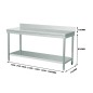 Mesa Trabajo Acero Inox (60/70/80)x70x95cm Mesa Trabajo Acero Inox (60/70/80)x70x95cm