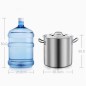 Olla Sopa Inox (20L/50L/98L) Ø30/40/50 CM Inducción/Fuego Olla Sopa Inox (20L/50L/98L) Ø30/40/50 CM Inducción/Fuego