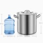 Olla Sopa Inox (20L/50L/98L) Ø30/40/50 CM Inducción/Fuego Olla Sopa Inox (20L/50L/98L) Ø30/40/50 CM Inducción/Fuego