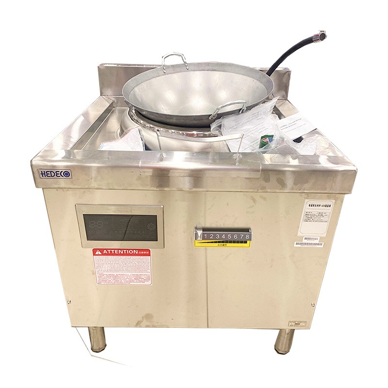 Estufa Para Freír Inducción Con 2 Ollas 50cm 380V 15kW Inox Estufa Para Freír Inducción Con 2 Ollas 50cm 380V 15kW Inox