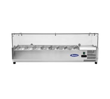 Vitrina Fría Superior 7xGN1/3 56 Litros 1605x335x460MM