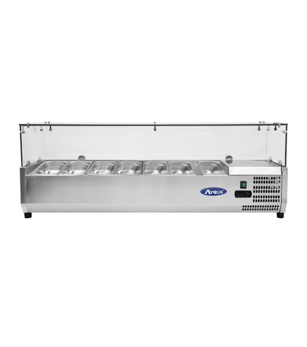 Vitrina Fría Superior 7xGN1/3 56 Litros 1605x335x460MM