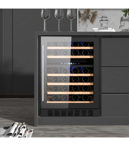 Enfriador De Vino - 46 Botellas De Capacidad. 5℃~18℃, 595 X 570 X (820MM-870MM) Con Puerta De Cristal