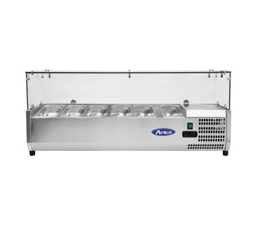 Vitrina Fría Superior 6xGN1/3 1505x335x460MM 56 Litros