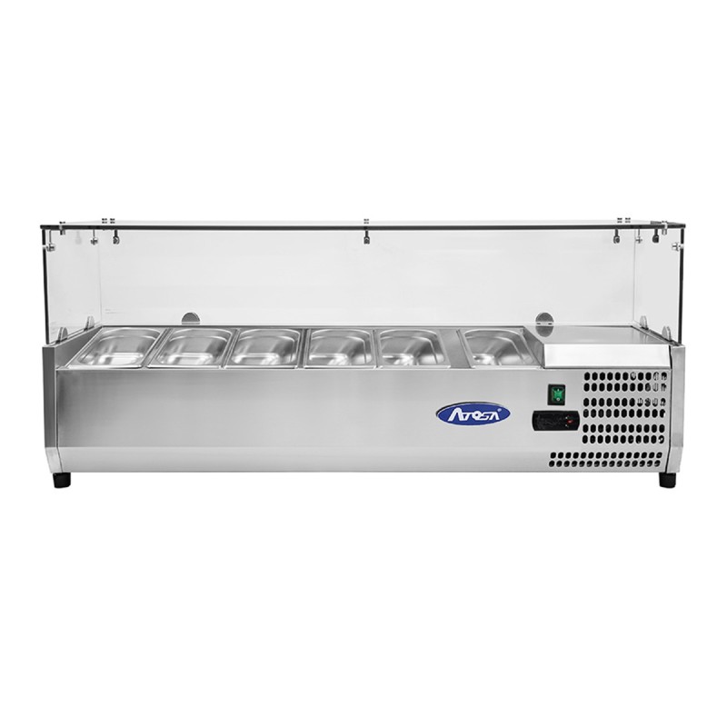 Vitrina Fría Superior 6xGN1/3 1505x335x460MM 56 Litros Vitrina Fría Superior 6xGN1/3 1505x335x460MM 56 Litros