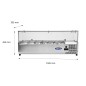 Vitrina Fría Superior 6xGN1/3 1505x335x460MM 56 Litros Vitrina Fría Superior 6xGN1/3 1505x335x460MM 56 Litros
