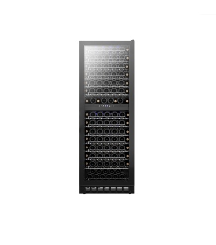 Enfriador De Vino Para 163 Botellas 5℃~18℃, 595 X 680 X 1710MM Con Puerta De Cristal