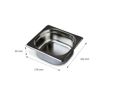 Cubeta GN 1/6 Inox 201 (65/100/150/200mm) Lisa