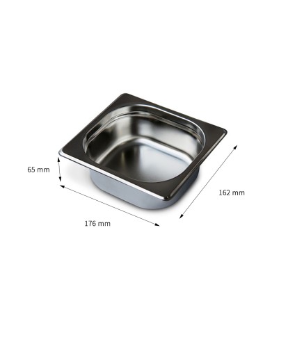 Cubeta GN 1/6 Inox 201 (65/100/150/200mm) Lisa