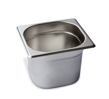 Cubeta GN 1/6 Inox 201 (65/100/150/200mm) Lisa