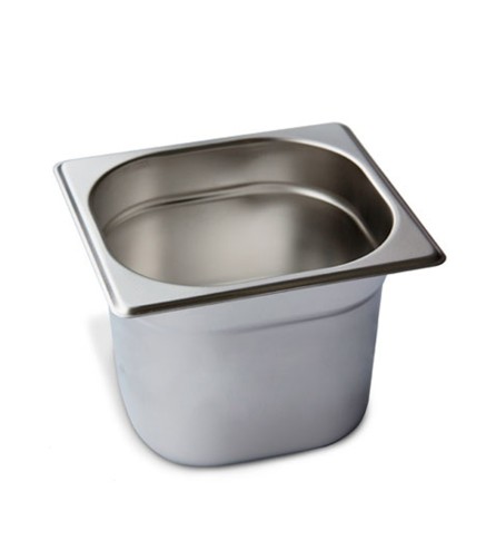 Cubeta GN 1/6 Inox 201 (65/100/150/200mm) Lisa