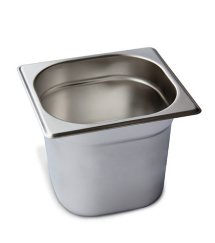 Cubeta GN 1/6 Inox 201 (65/100/150/200mm) Lisa