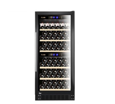 Enfriador De Vino Para 73 Botellas. 5℃~22℃, 188L, 648 X 672 X 1300MM Con Puerta De Cristal