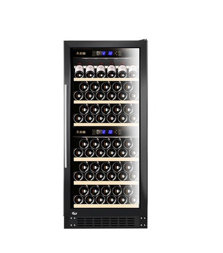 Enfriador De Vino Para 73 Botellas. 5℃~22℃, 188L, 648 X 672 X 1300MM Con Puerta De Cristal