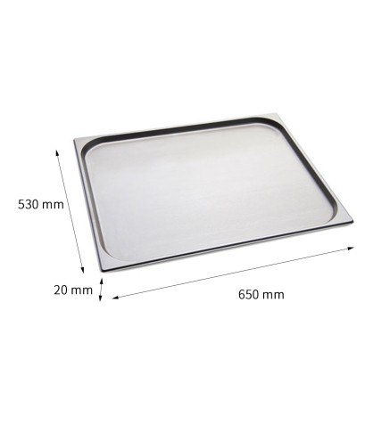 Cubeta GN 2/1 Inox 201 (20/40/65/100/150/200mm) Lisa