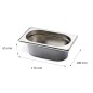 Cubeta GN 1/9 Inox 201 65/100/150mm Lisa Cubeta GN 1/9 Inox 201 65/100/150mm Lisa