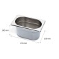 Cubeta GN 1/9 Inox 201 65/100/150mm Lisa Cubeta GN 1/9 Inox 201 65/100/150mm Lisa