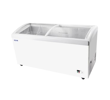 Congelador/Refrigerador Dual Deslizante Con Cristal Curvado, -35℃ ~ 8℃ 256L / 396L / 516L