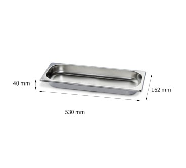 Cubeta GN 2/4 Inox 201 (40/65/100/150mm)