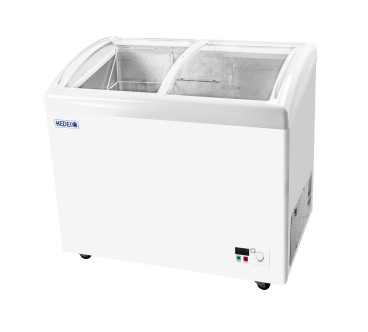 Congelador/Refrigerador Dual Deslizante Con Cristal Curvado, -35℃ ~ 8℃ 256L / 396L / 516L