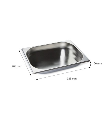 Cubeta GN 1/2 Inox 201 (20/40/65/100/150/200mm) Lisa