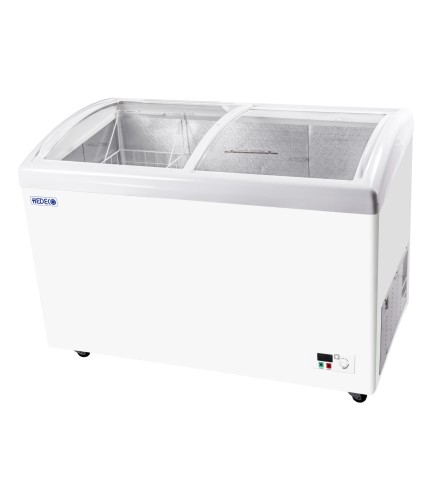 Congelador/Refrigerador Dual Deslizante Con Cristal Curvado, -35℃ ~ 8℃ 256L / 396L / 516L