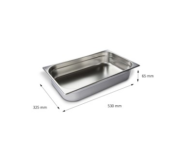 Cubeta GN 1/1 Inox 201 (20/40/65/100/150/200mm) Lisa