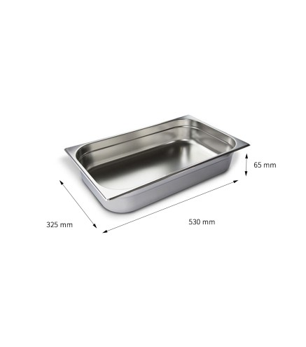 Cubeta GN 1/1 Inox 201 (20/40/65/100/150/200mm) Lisa