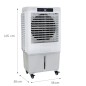 Climatizador Evaporativo Industrial 40L | 50m² | Portátil con Ruedas | Ecológico Climatizador Evaporativo Industrial 40L | 50m² | Portátil con Ruedas | Ecológico