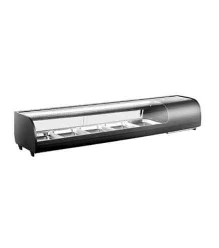 Vitrina Refrigerada Para Sushi o Tapas 2-10°C 230W 62L 6*1/3Gn 1500*406*316MM