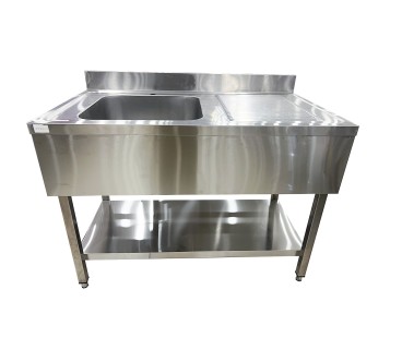 Fregadero Industrial Inox 120x70cm con Escurridor (Izquierda/Derecha)