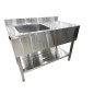 Fregadero Industrial Inox 120x70cm con Escurridor (Izquierda/Derecha) Fregadero Industrial Inox 120x70cm con Escurridor (Izquierda/Derecha)